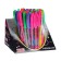 Gel pen Pensan Neon Gel, Node 1.0 mm, rubber flu, 6 neon colors, mix + display