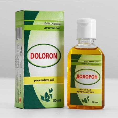 Ayurvedic Doloron oil, from a cold and for joints 50ml.