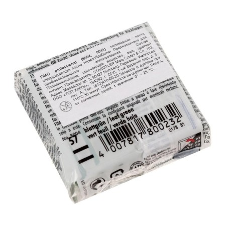 Plastic - polymer clay, 85 g, Professional, green sheet-1