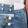 Hard for narrowing the belt, 1 pc = 10 parts, 5 × 5 cm, silver color