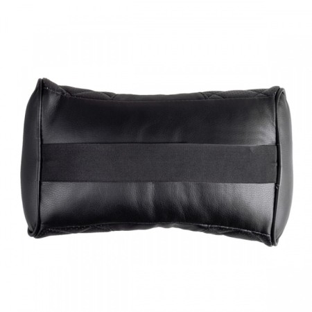 Pillow on the headrest Skyway, 33x18cm, artificial skin, black-1