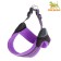 Super-furry harness with reflective firmware, girth 62-69 cm, purple