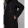 Coat insulated bilateral female, size 44, black color