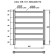 Electric towel Grois ALEX, 500x600 mm, 6 crossbars, lower, white