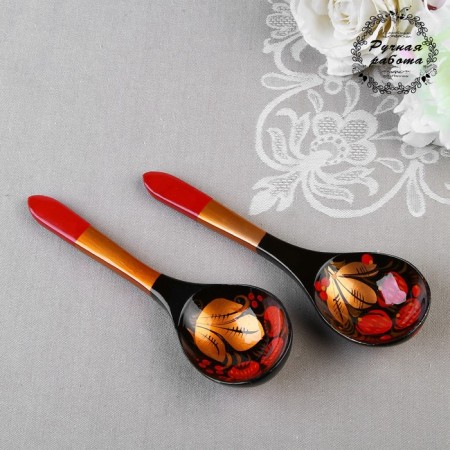 Spoon "Berry", salad, 6 × 21, Khokhloma-2