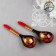Spoon "Berry", salad, 6 × 21, Khokhloma