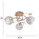 Ebby chandelier 3x40W E27 Gold Model: 2612374