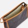 Cosmetic bag with a zipper, with lining, gray color