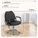 Hairdressing chair "Solo", a hydraulic lift, five -pound chrome, black color