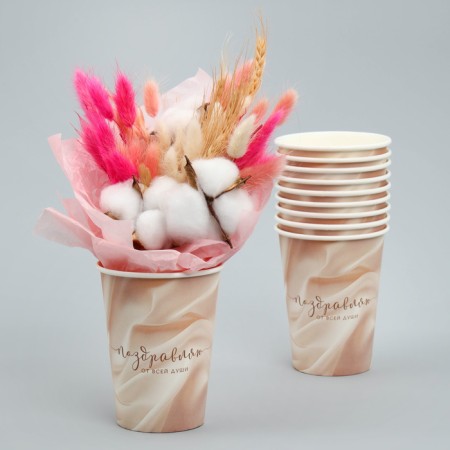 A glass for flowers "Texture", 350 ml-3