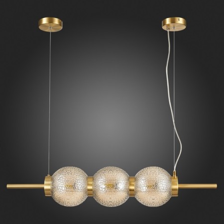 Suspension lamp ST LUCE. SL1155.313.03. Marena. 3x40 watts, E14, 83x16.5 cm, brass color-5