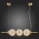 Suspension lamp ST LUCE. SL1155.313.03. Marena. 3x40 watts, E14, 83x16.5 cm, brass color