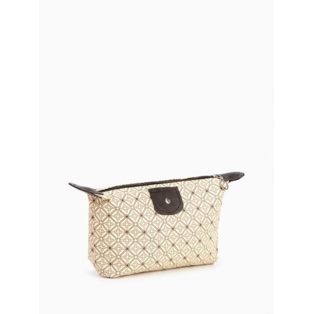 Lightning cosmetic bag, beige color-3