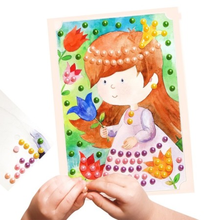 Set for creativity. Application by beads "Pearl" "Princess Marusia"-2