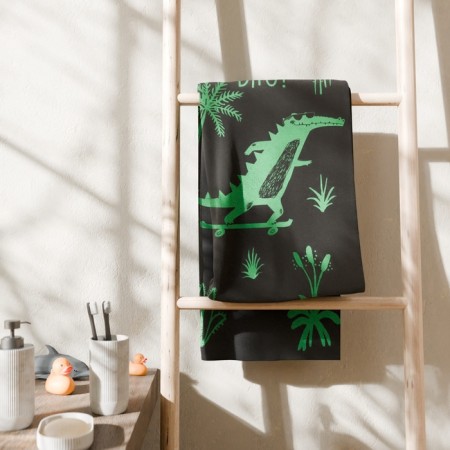 Tenle Ethel Cool Crocodile, 70x130 cm, 100% cotton, 420 g/m2-4