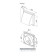 The output of the wall zein, 170 x 170 mm, d = 100 mm, with a check valve, white