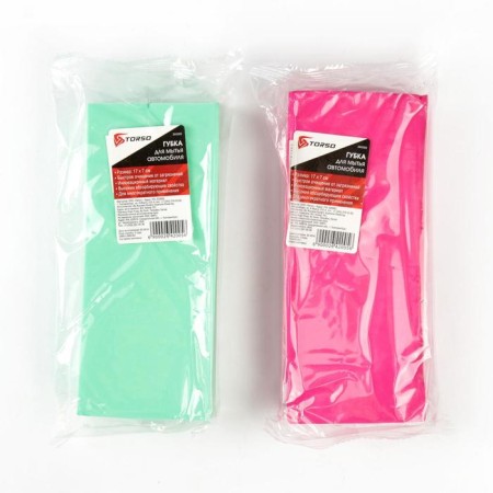 Torso washing sponge, 17 × 7 cm, moisture, mix-4