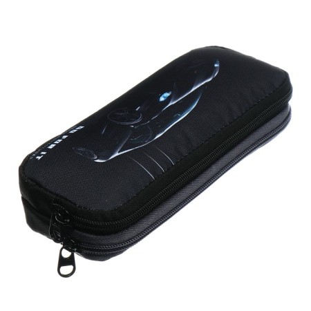 Penal soft, 2 compartments, volumetric, 90 x 220 x 40 mm, Stavia "monochrome" Black 86220-1