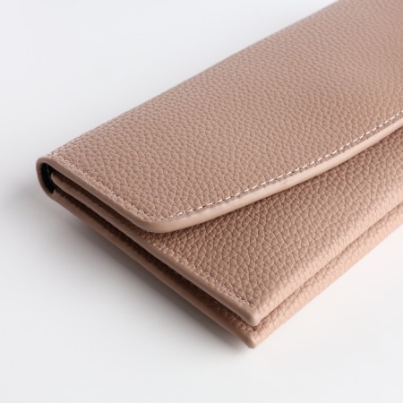 Women's wallet on magnet, pink color-2