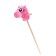 Soft toy "horse - horse", on a stick, pink color