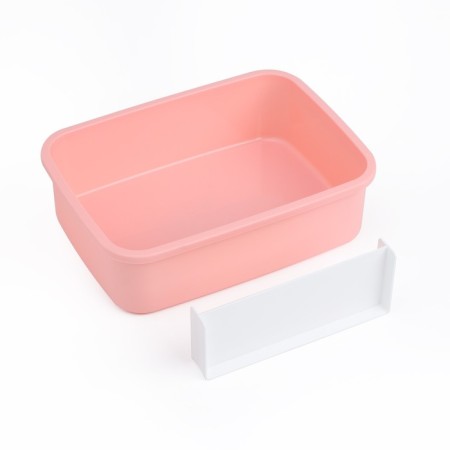 Lunch-box, 980 ml, with a spoon, 18 x 13.5 x 6 cm, mix-5