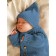 Cap with lapel Children's Amarobaby Pure Love Tot, size 44-46 cm, blue color