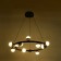 Lamp with PDD "Ricardo" 12xLD 40W black and gold 75x75x16-116 cm