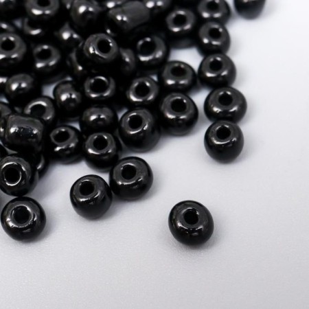 Round beads 6/0 "black" 20 g