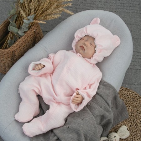 Kinderlitto “Muslin” discharge kit, 4 items, height 50-56 cm, pink color-5