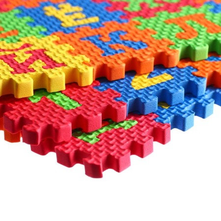 Game rug-puzzle, blue tractor-8