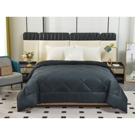 The blanket "Monaco", size 160x220 cm, black color-1