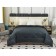 The blanket "Monaco", size 160x220 cm, black color