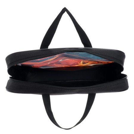 Folder with handles Textile A4, 350 x 270 x 70 mm, calligrata "car in fire", nylon-9
