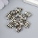 Busina for creativity Metal "Slok" silver G136B812 0.8x1.1 cm