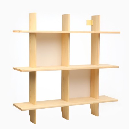 Shelf hinged riff, 90x22x90, pine array