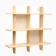 Shelf hinged riff, 90x22x90, pine array