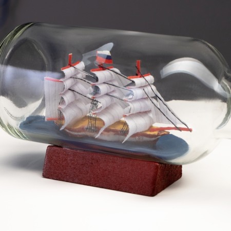 Souvenir ship in a bottle 22*8cm-4