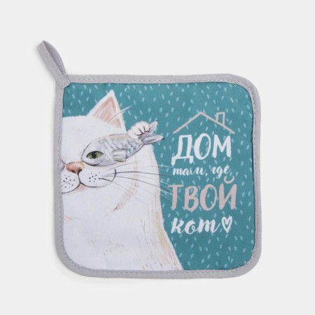 Kit kitchen "cat" mittens-seging 20x28cm, selection of 17x17cm, 35% x/l, 65% p/e-3