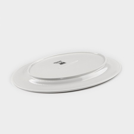 Porcelain oval Wilmax "Julia Vysotskaya", 36 × 25.5 cm, white color-2