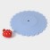 Silicon-shaped lid “Strawberry”, d = 11 cm, blue color
