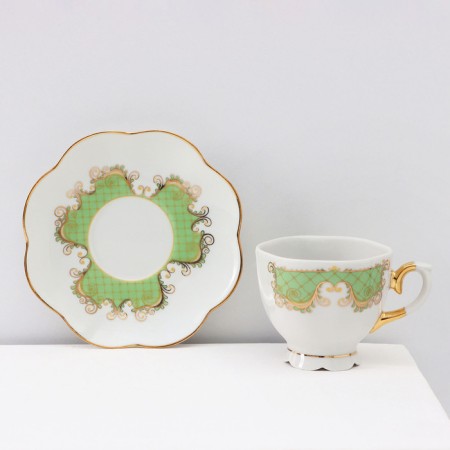 Service Coffee Porcelain Symphony, 15 objects: coffee pot 800 ml, sugar tower 400 ml, cream 180 ml, coffee coffee cup, saucer d = 12 cm-9