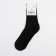 Warm socks, black color, size 25