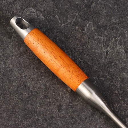 Hook for meat is universal double, 62cm, with a wooden handle-4
