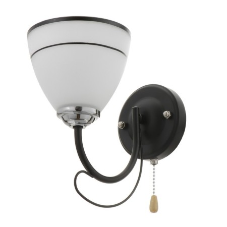 Bra 2026/1 E27 60W black+chrome 20x13.5x20 cm