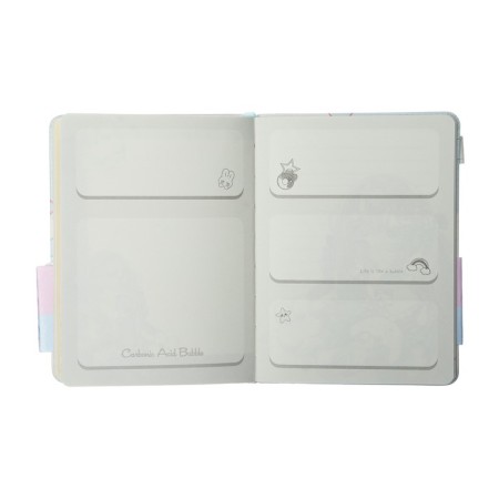Notebook Gift, A6, 96 sheets, color block, with a curly knife, PVC cover, 3D, "Anime", mix-8