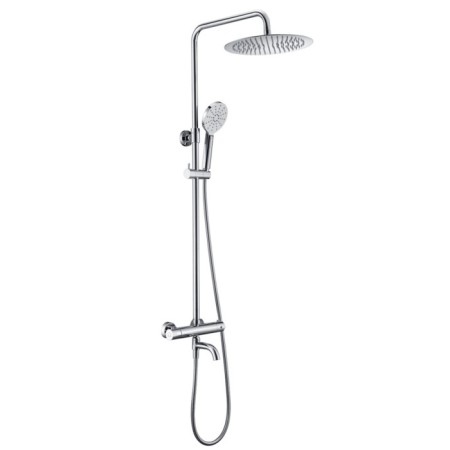 Shower system Wasserkraft A18801, tropical shower, thermostat, hand watering can, chrome