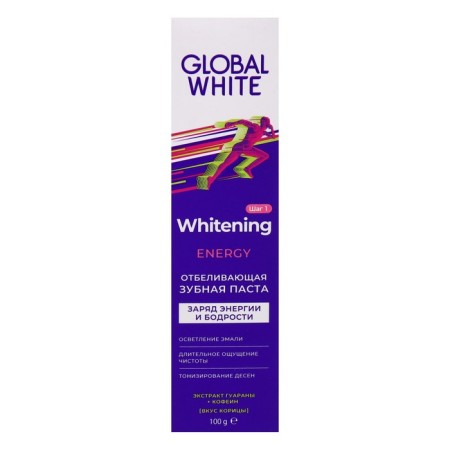 Global White toothpaste whitening energy, 100 g