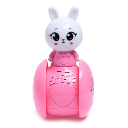 Developing toy "Musical Nevalyashka: Sweet Bunny", Pink Color-1