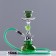 Hookah Flower Fields, 26 cm, 1 pipe and flask-shaw green, silver mine