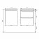 Tumbling under the Uperwood Tanos sink, suspended, 50 cm, white